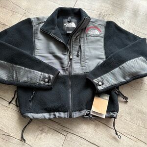 The North Face Retro Black and Gray Denali Jacket